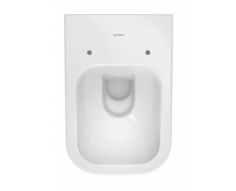 Pakabinamas tualetas Duravit Happy Rimless D.2 WonderGliss, be dangčio, Baltas