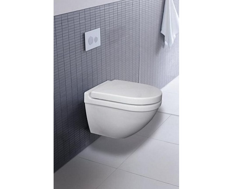 Piekaramais pods Duravit Starck 3 Bez vāka, balts