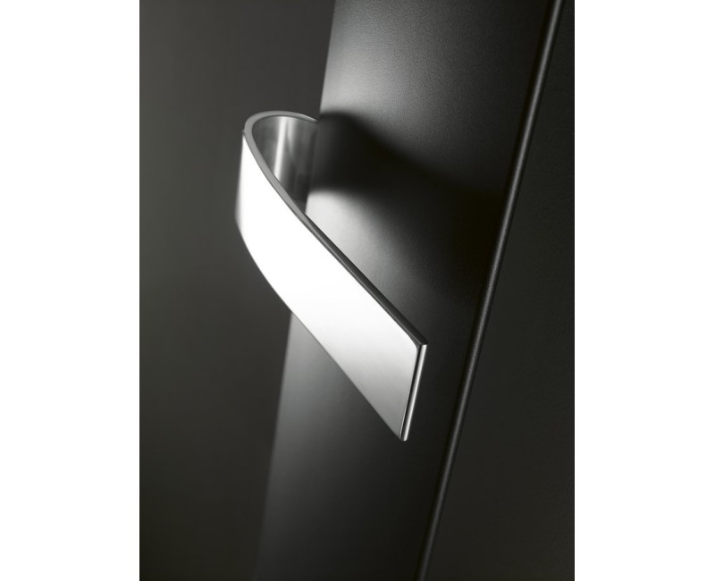 Полотенцесушитель / Радиатор Sapho Ridea Othello Mono Slim 30x189 см, 430 Вт, матовый черный 2301189030SN