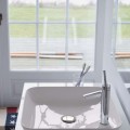 Vannas istabas izlietne Duravit Cape Cod DuraCeram®, WonderGliss 46x46cm, uz virsmas, Balta