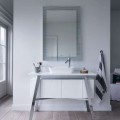 Vannas istabas izlietne Duravit Cape Cod DuraCeram®, WonderGliss 46x46cm, uz virsmas, Balta