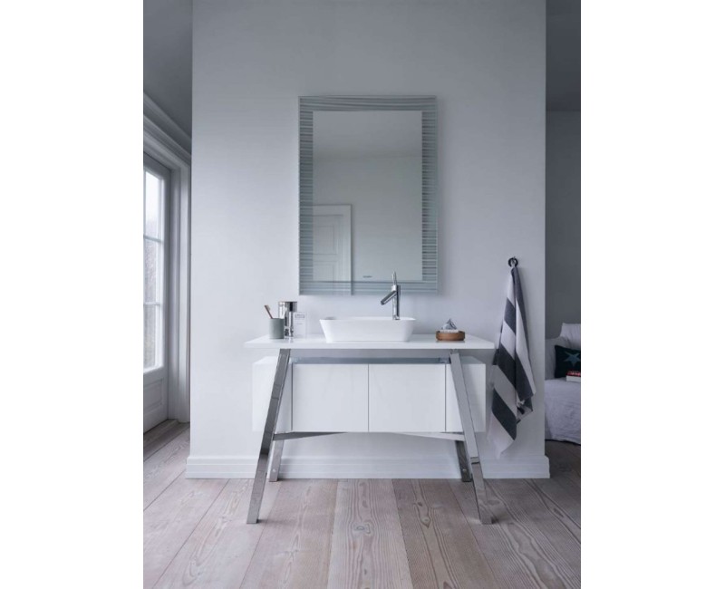 Vannas istabas izlietne Duravit Cape Cod DuraCeram®, WonderGliss 46x46cm, uz virsmas, Balta