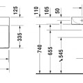 Раковина для ванной Duravit Cape Cod DuraCeram® WonderGliss 50x41 см, белая