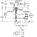 Bide maisītājs Grohe Eurostyle S-Size, hromēts 23720003