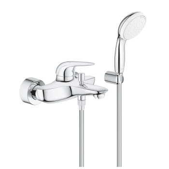 Vannos / Dušo maišytuvas Grohe Eurostyle su dušo žarna ir rankena, chromuotas 2372930A