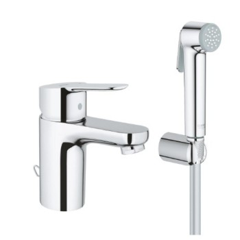 Смеситель для раковины  Grohe Bau Edge S-Size смеситель для раковины с бидеттой 23757000 хром