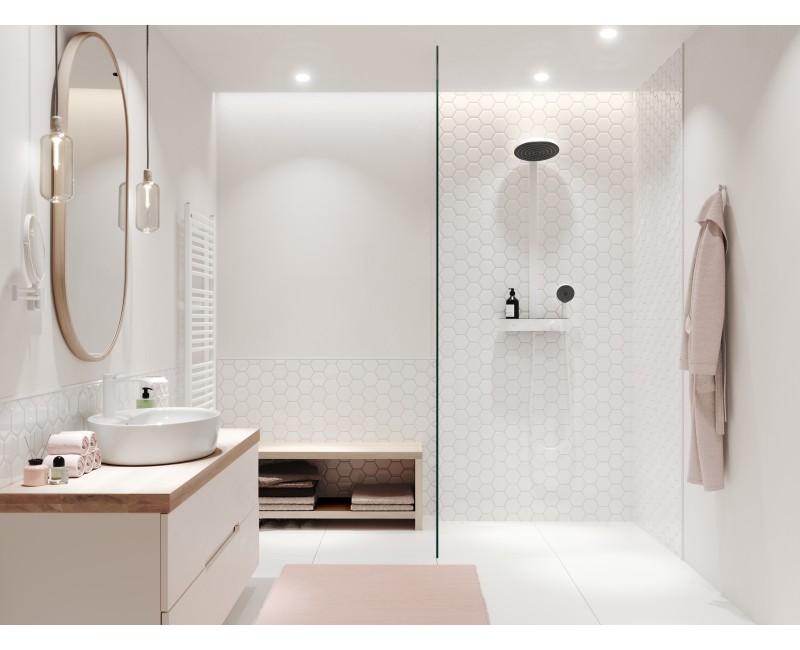 Dušo sistema Hansgrohe Pulsify S Showerpipe 260 2jet 24240700 balta matinė