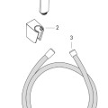 Душевая комплект Hansgrohe PulsifySelS 3j с держателем и душевым шлангом 1250 мм 24302670