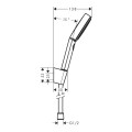 Dušo komplektas Hansgrohe PulsifySelS 3j galvutė, laikiklis ir dušo žarna 1250mm 24302700
