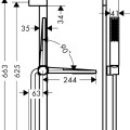 Dušas komplekts Hansgrohe  Pulsify E 1jet EcoSmart+Unica 650 24371670 Melns Matēts
