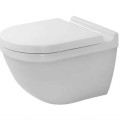 Piekaramais pods Duravit Starck 3 Rimless bez vāka, Balts