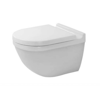 Piekaramais pods Duravit Starck 3 HygieneGlaze, Rimless, bez vāka, Balts