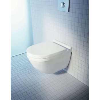 Piekaramais pods Duravit Starck 3 HygieneGlaze, Rimless, bez vāka, Balts