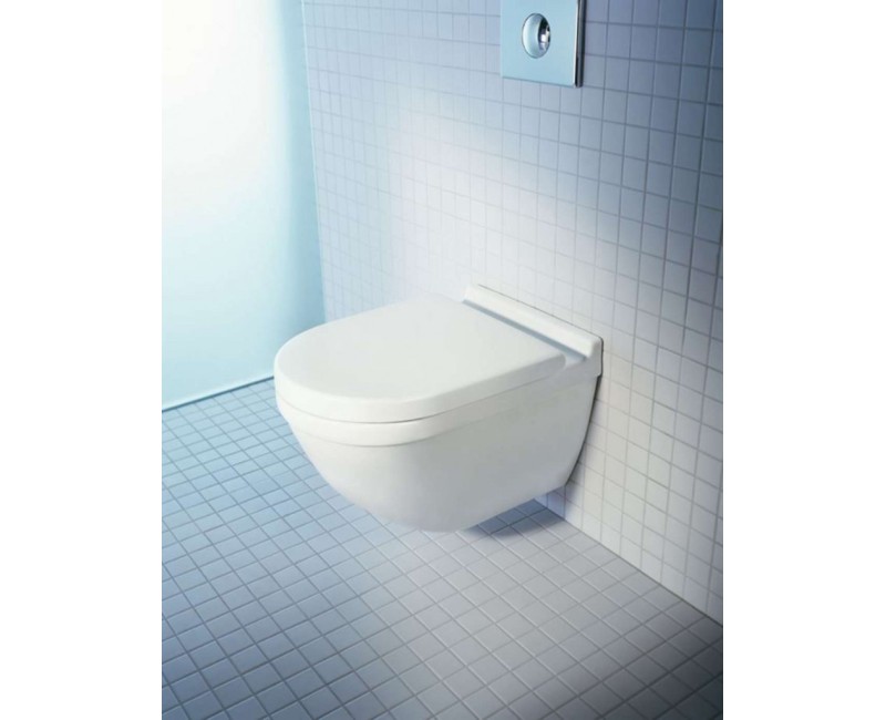 Piekaramais pods Duravit Starck 3 Rimless bez vāka, Balts