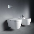 Подвесной унитаз Duravit ME by Starck WonderGliss Rimless без крышкиБелый