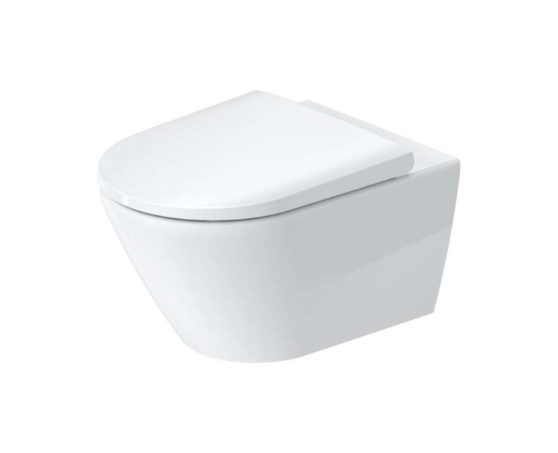 Piekaramais pods Duravit D-Neo Rimfree, Bez vāka, Balts