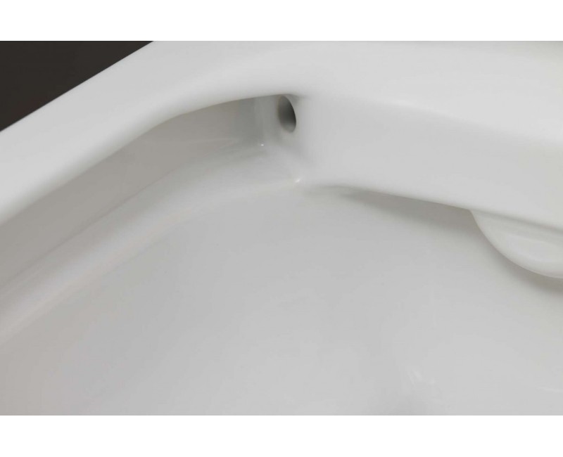 Piekaramais pods Duravit D-Neo Rimfree, Bez vāka, Balts