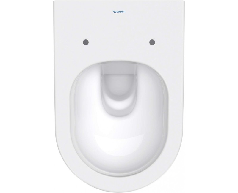 Piekaramais pods Duravit D-Neo Rimfree, Bez vāka, Balts