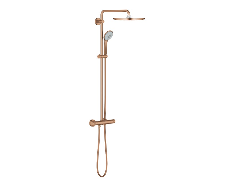 Dušas sistēma GROHE Euphoria 310 ar termostatu, PVD  virsma birstēts Warm Sunset 26075DL0
