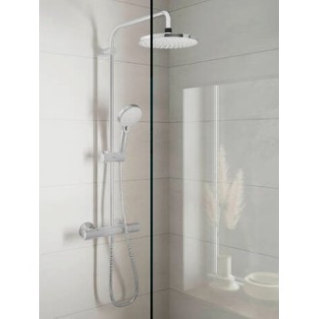 Dušas sistēma Hansgrohe Vernis Blend Showerpipe 200 1jet EcoSmart ar termostatu Hromēta 26089000