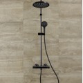 Душевая система Hansgrohe hansgrohe Vernis Blend 240 1jet с термостатом 26428670 Черный матовый