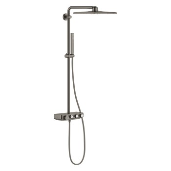Dušas sistēma GROHE Euphoria SmartControl+Cube 310 Duo ar termostatu, PVD  virsma, Matēts Grafīts 26508AL0