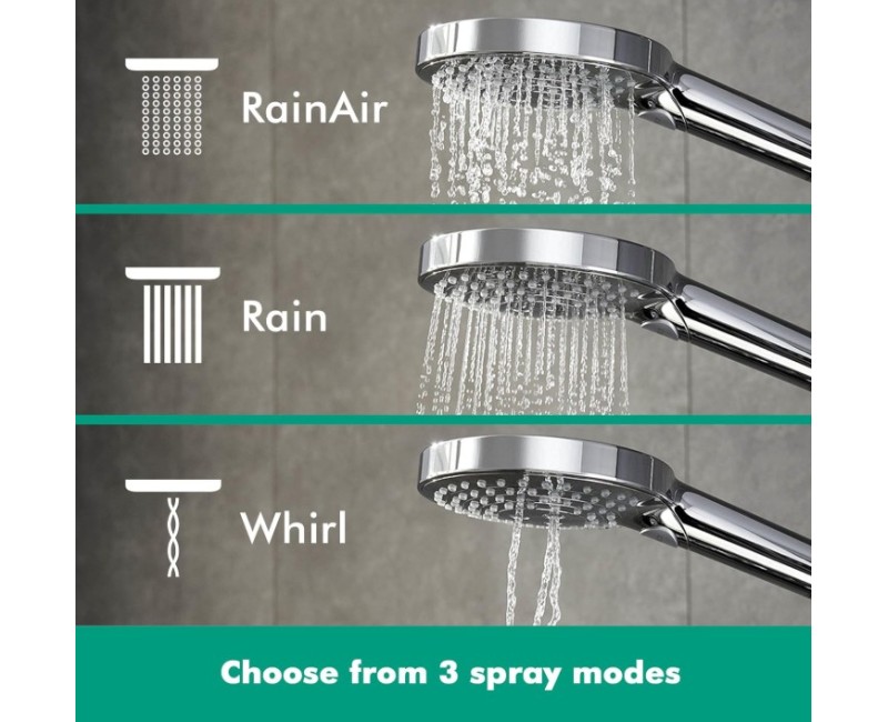 Dušas klausule Hansgrohe Raindance Select S 120 EcoSm 26531000 Hromēts