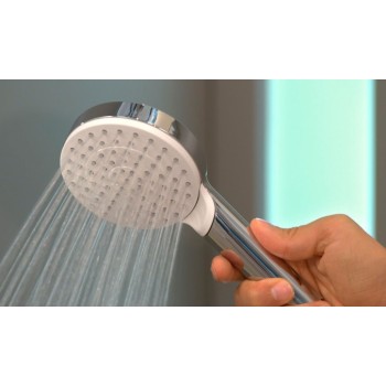 Dušo komplektas Hansgrohe Crometta 1jet 9l Porter Set 1250mm 26568400 Baltas / Chromuotas