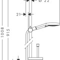 Душевой комплект Hansgrohe Raindance Sel.S 120 Eco U'S Puro 90 26633000 Хром
