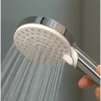 Dušo komplektas Hansgrohe Crometta Vario 9l Porter Set 1250mm 26693400 Baltas / Chromuotas