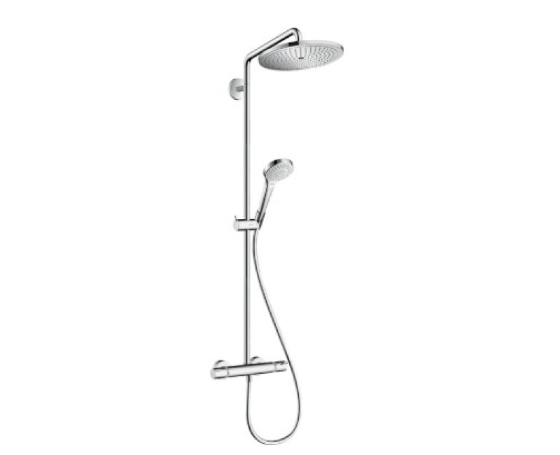 Душевая система Hansgrohe Croma Select S Showerpipe 280 1jet EcoSmart с термостатом 26794000 хром