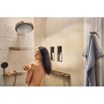 Dušas izvads Hansgrohe Rainfinity Porter 500  ar turētāju 26843140 Brushed Bronze
