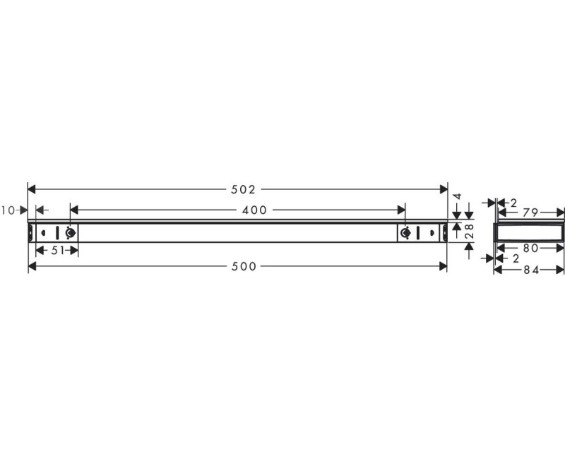 Dušas galva Hansgrohe Rainfinity  500 hromēts 26844000