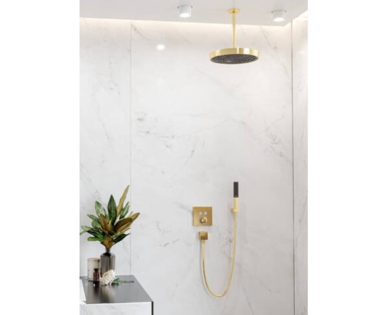 Dušas klausule Hansgrohe Rainfinity HS 1jet EcoSmart 9L  26867990 Polished Gold Optic