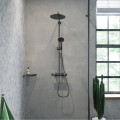 Душевая система Hansgrohe Croma Select S Showerpipe 280 1jet EcoSmart 26891670 Черный матовый