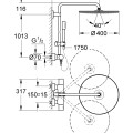 Dušas sistēma Grohe Rainshower System 400 ar Termostatu Hromēts 27174001