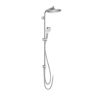 Dušas sistēma Hansgrohe Crometta S Showerpipe 240 1jet EcoSmart Reno 27270000 Hromēta