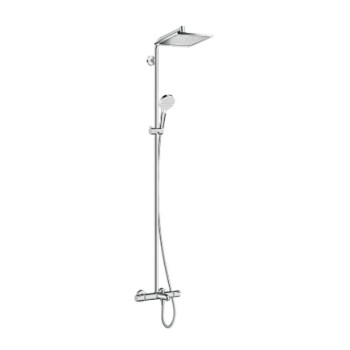 Dušas sistēma Hansgrohe Crometta E Showerpipe 240 1jet 27298000 Hromēta