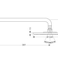Dušo galva Hansgrohe Raindance Air overh. 240mm EcoS 27461000