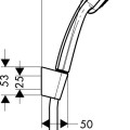 Душевая трубка  Hansgrohe Croma 100 Vario/Porter 1600 мм 27594000