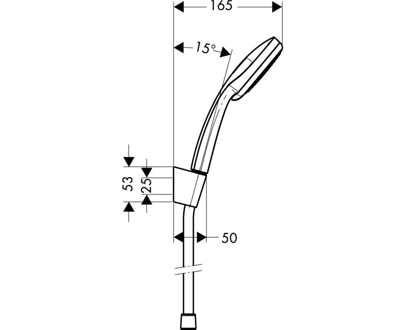 Душевая трубка  Hansgrohe Croma 100 Vario/Porter 1600 мм 27594000