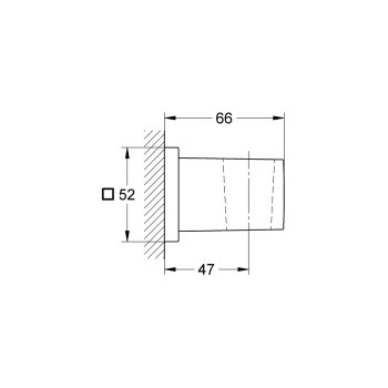 Dušas turētājs GROHE Euphoria Cube StarLight® apdare, Hromēts 27693000