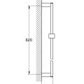 Dušas stienis GROHE Euphoria Cube  60cm, StarLight® apdare  Hromēts 27892000