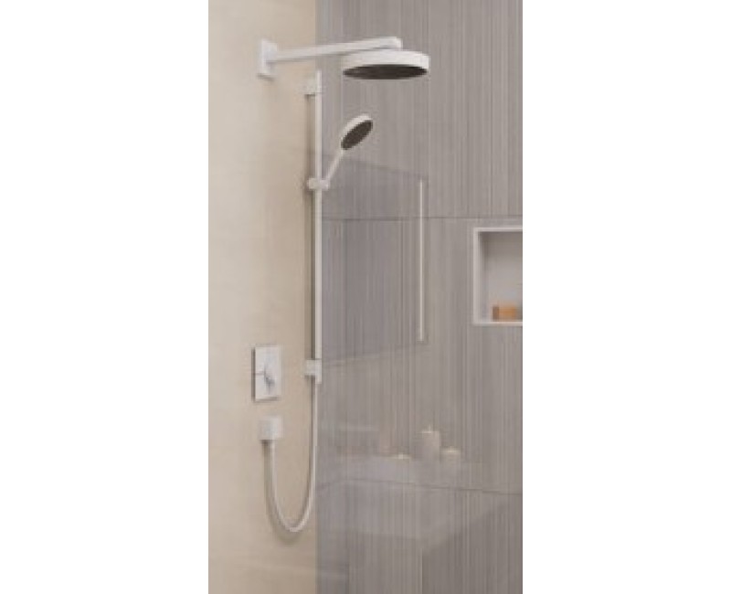 Dušas komplekts Hansgrohe  Rainfinity 130 3jEco S Puro900push 28744700 Balts matēts