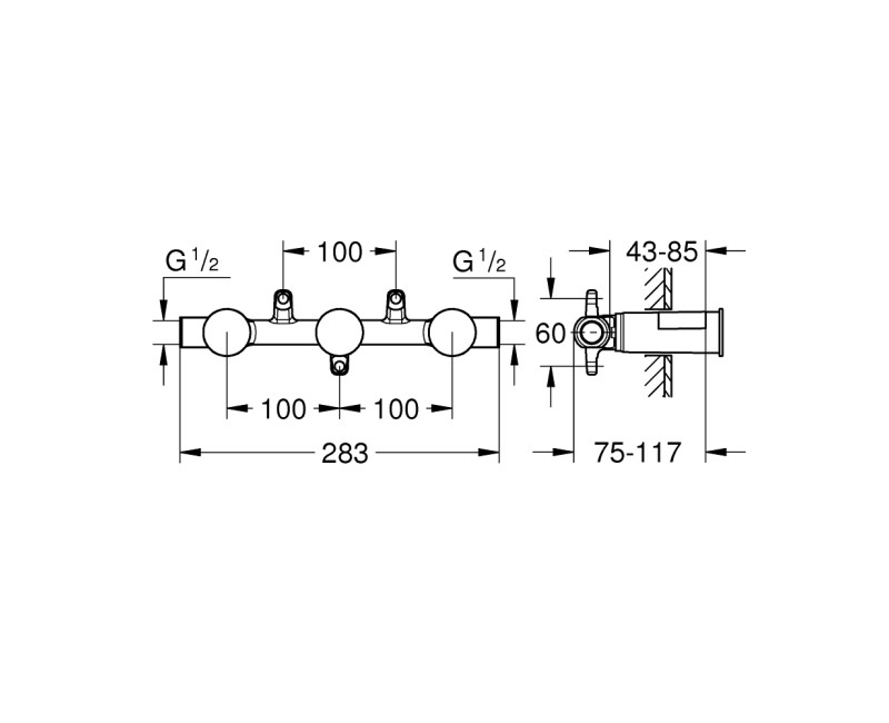 Grohe BauFlow Смесителя для душа, 29112000