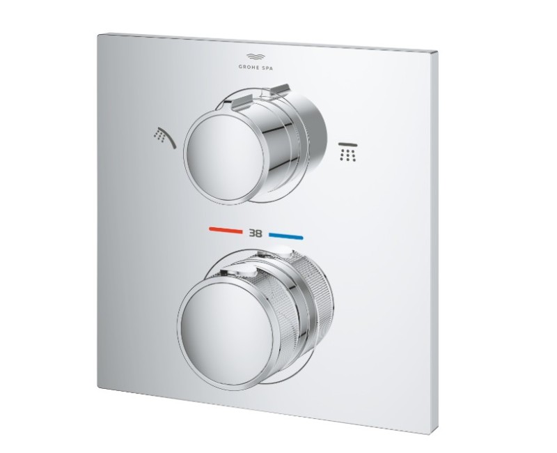 Dušo maišytuvas Grohe Allure potinkinis su termostatu chromuotas, 29181002