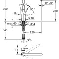 Virtuves maisītājs Grohe Essence Hromēts 30269000