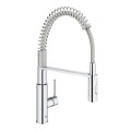 Virtuves maisītājs Grohe Get ar lokanu izvadu Hromēts 30361000