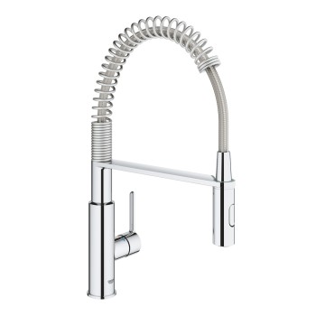 Virtuves izlietnes maisītājs Grohe Get ar lokanu izvadu Hromēts 30361000