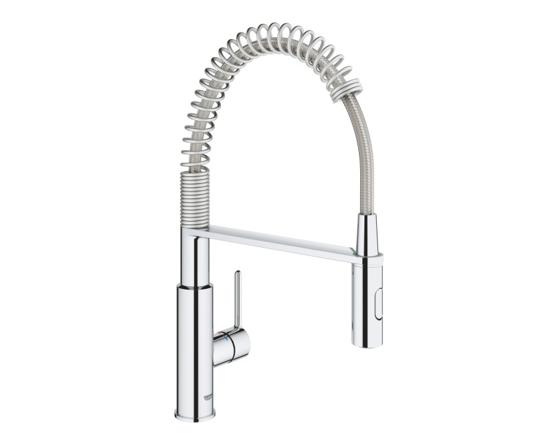 Virtuves maisītājs Grohe Get ar lokanu izvadu Hromēts 30361000